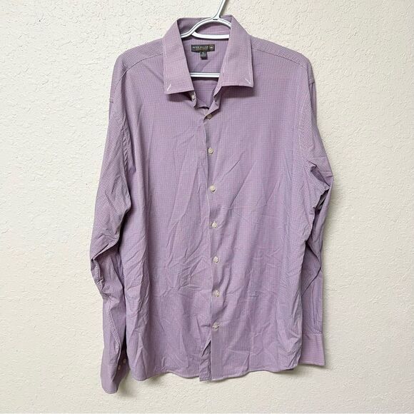Peter Millar Shirt Men’s Plaid Summer Comfort Button Down Nylon Size XL - Picture 1 of 6